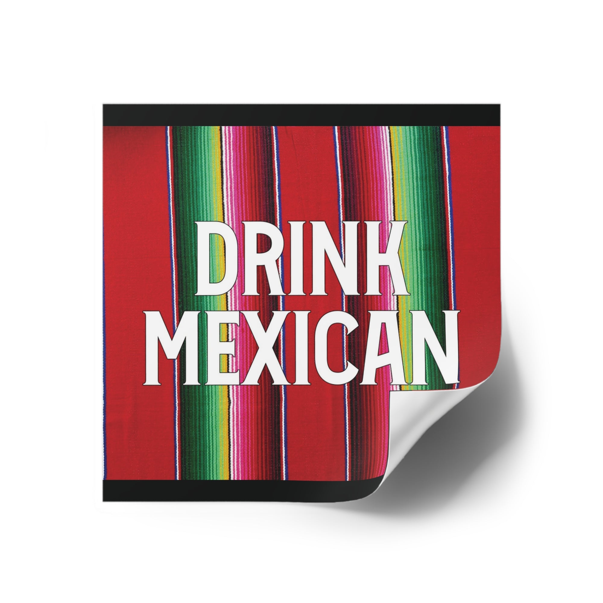 Serape Drink Mexican Sticker